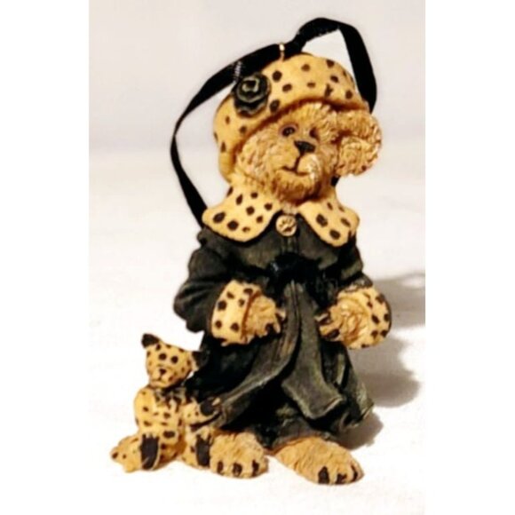 Boyds Bear & Friends Resin Bear Figurine Trio Set With Ribbons Ornaments - Picture 2 of 6